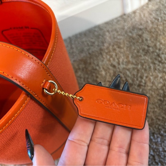 Coach Vibrant Red Bucket Bag